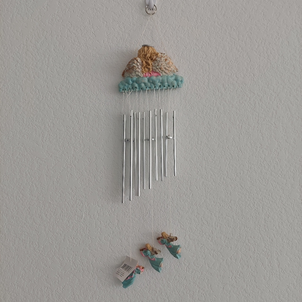ANGEL Wind Chime with Silver Chimes NIB - Picture 4 of 8